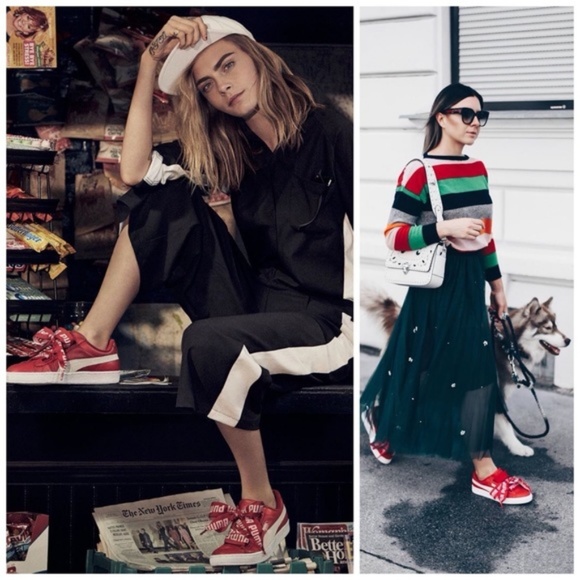 NWT! PUMA Signature Laces Leather Sneakers - Picture 3 of 8